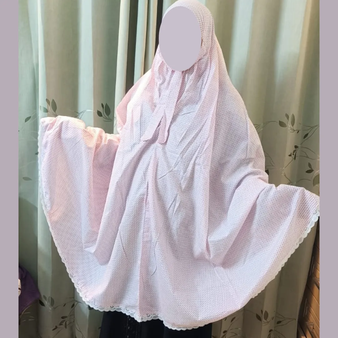 Cotton Semi Long Salat Hijab SH106