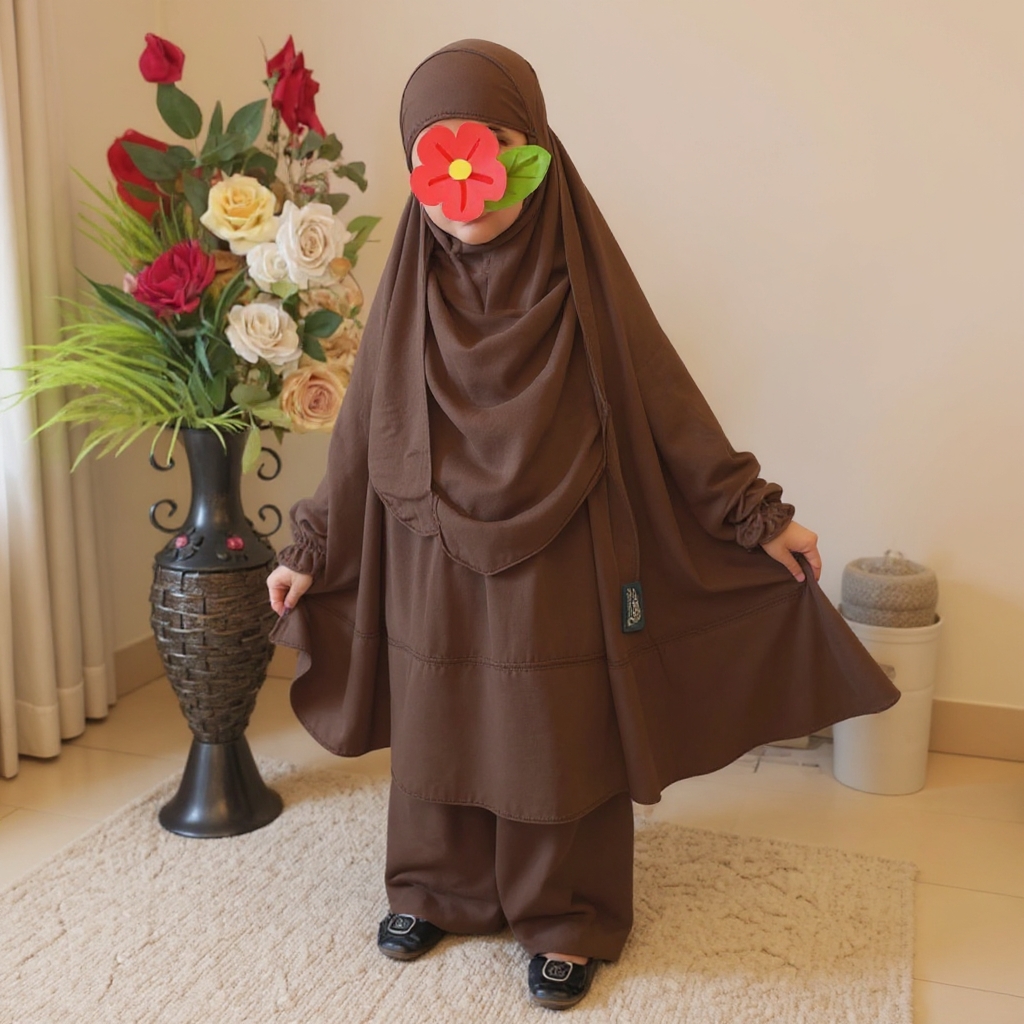 Kids Cherry Khimar Set KCK118