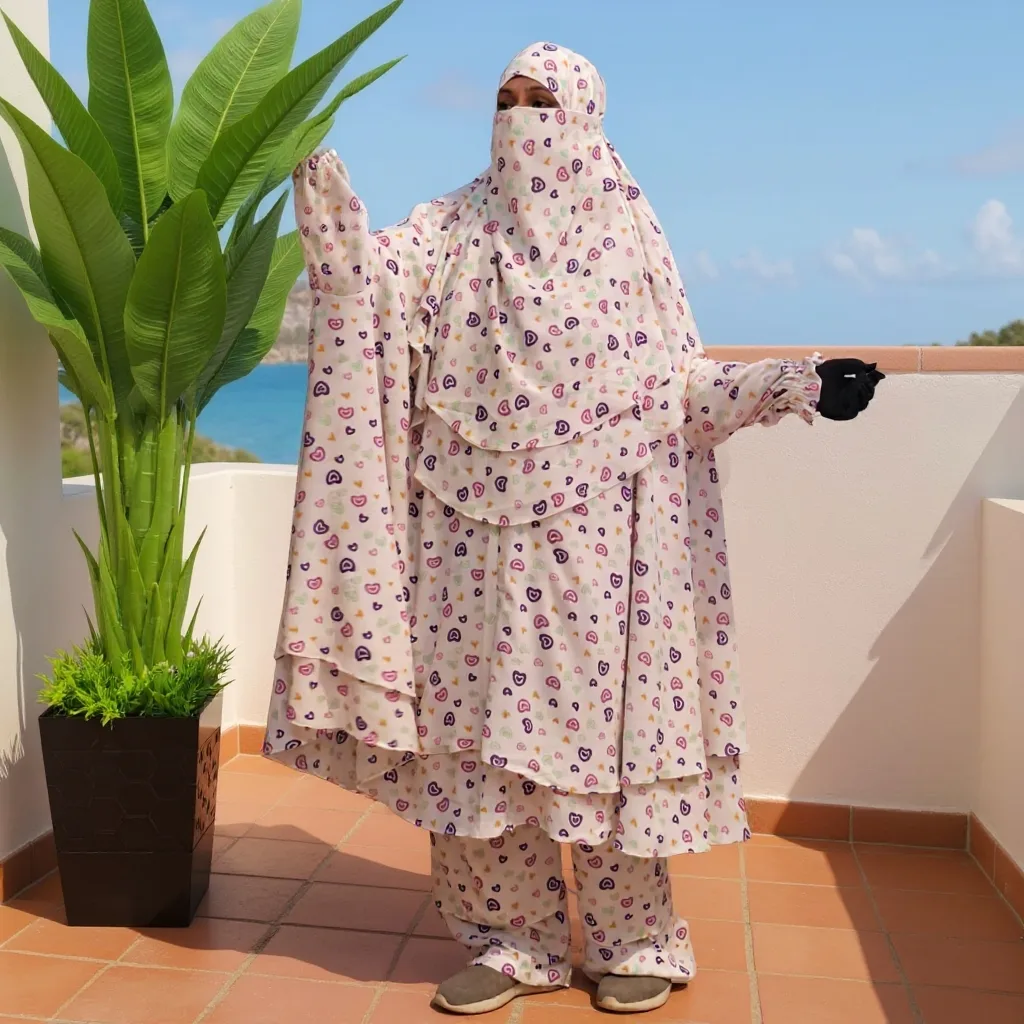 VIP Dubble Part Woman Cherry Khimar Set KCKS124