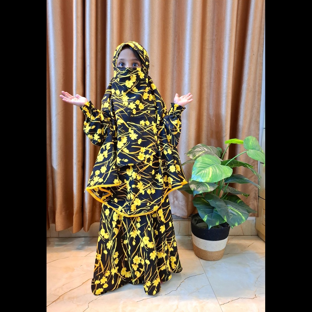 Master Kids Cherry Khimar Set For Age 5 Or 6