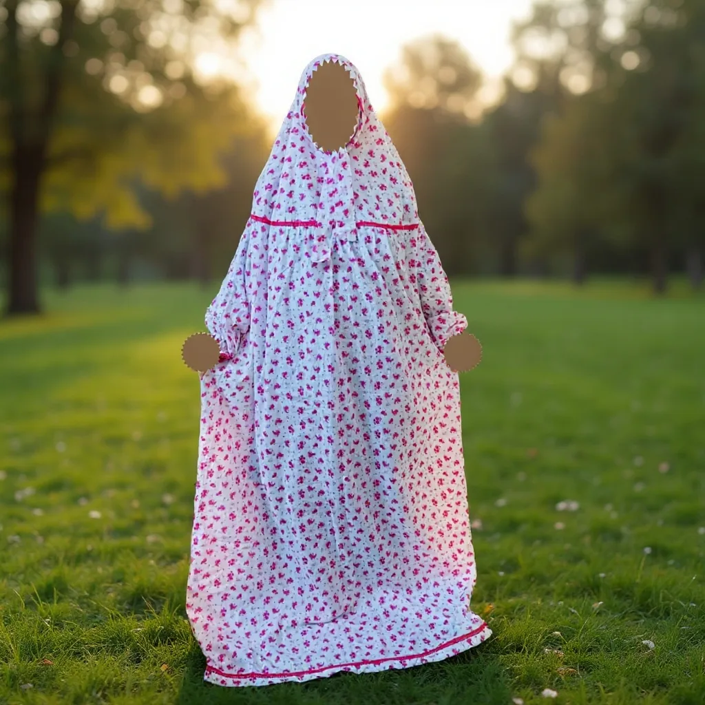 Full Long Nikabi Salat Hijab CF105