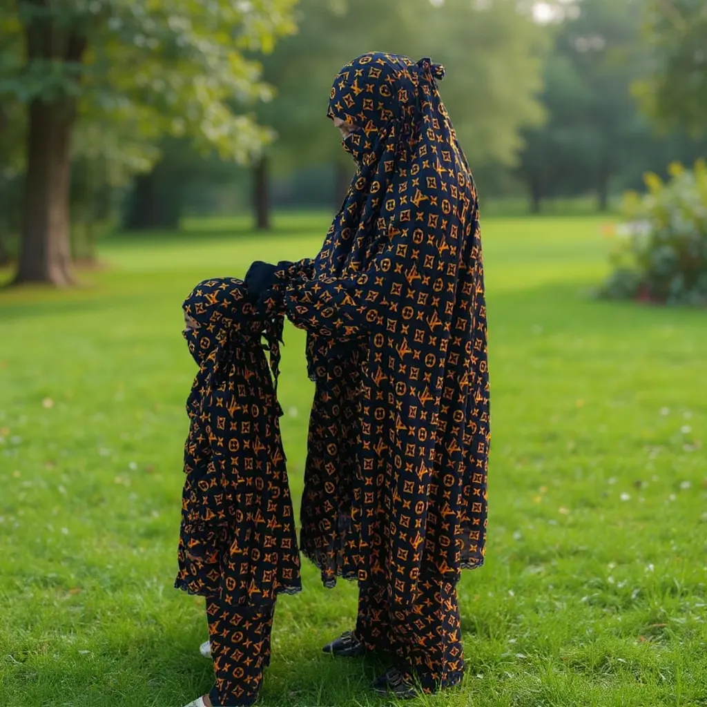 Lilen Fabric Khimar Set LF123