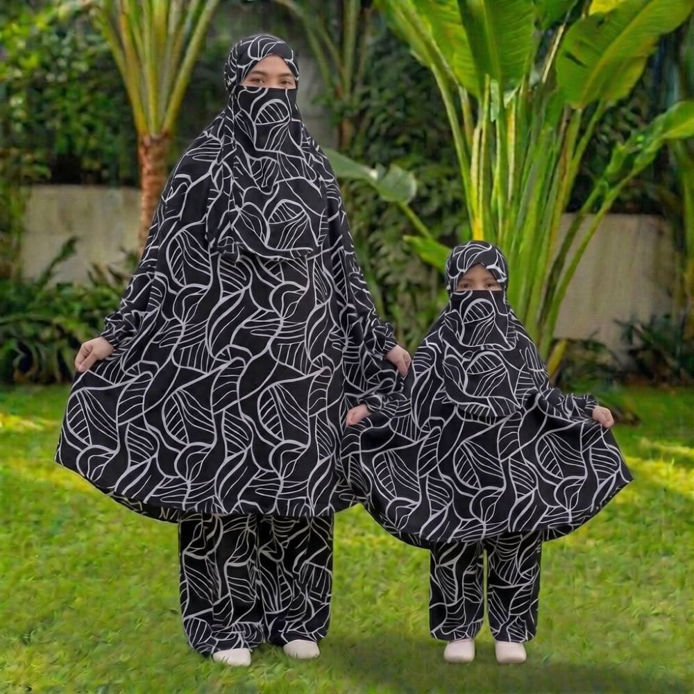 Cherry Georgette Fabric Khimar Set CG129